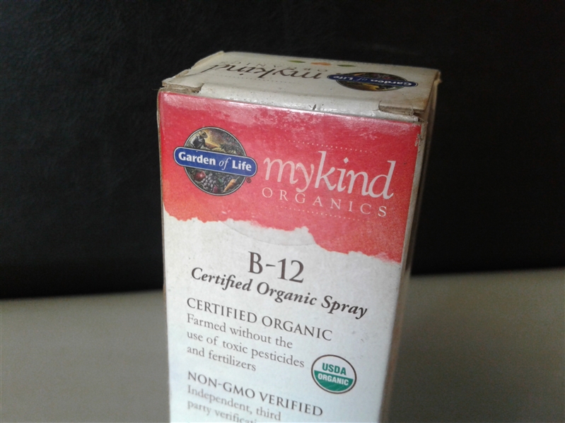 Garden of Life B12 Vitamin - mykind Organic Whole Food B-12 for Metabolism and Energy, Raspberry, 2oz Liquid