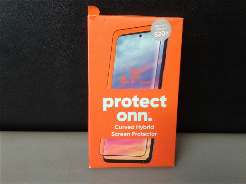 onn. Curved Hybrid Screen Protector For Samsung Galaxy S20+