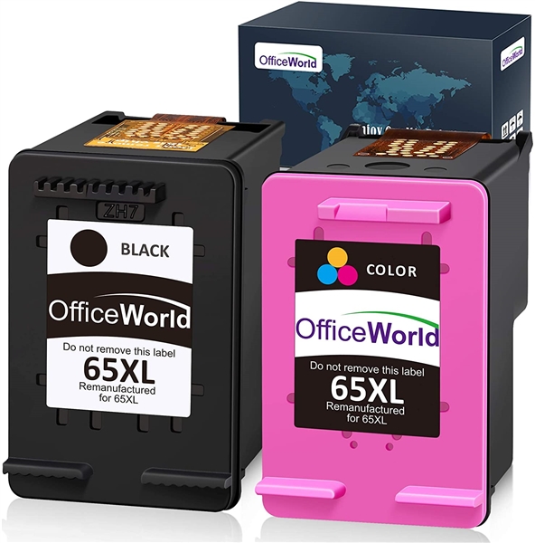 OfficeWorld Ink Cartridge Replacement for HP 65XL 