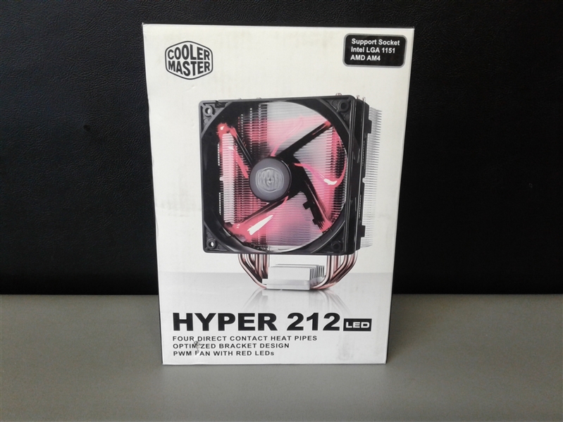 Cooler Master Hyper 212 Evo CPU Cooler w/ 4 Continuous Direct Contact Heatpipes