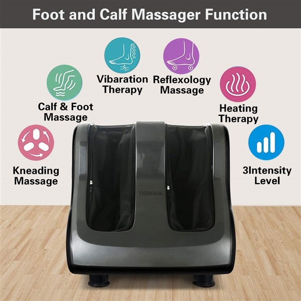 TISSCARE Foot/Calf Massager Machine with Heat