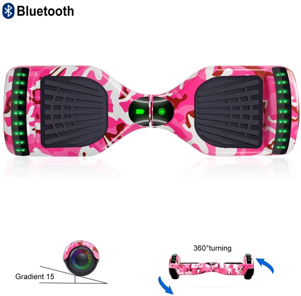 Hoverboard, 6.5 Two-Wheel Self Balancing Scooter Hover Board with LED Lights for Kids and Adults