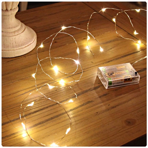  Led String Lights, Mini Battery Powered