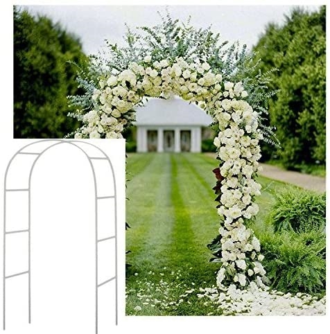 White Metal Garden Arch 