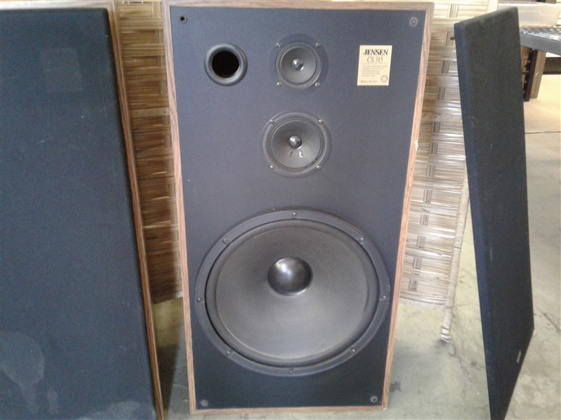 PAIR OF JENSEN CS 315 TOWER SPEAKERS