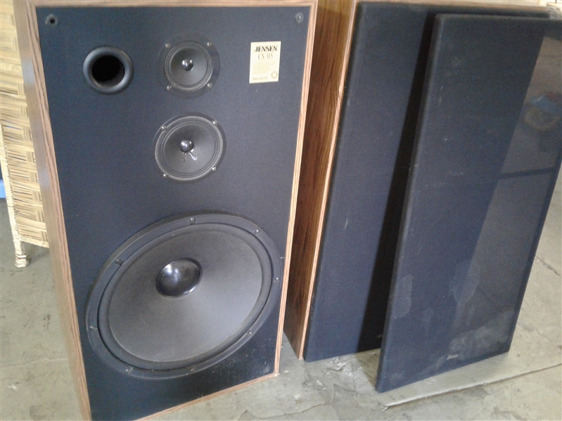 PAIR OF JENSEN CS 315 TOWER SPEAKERS