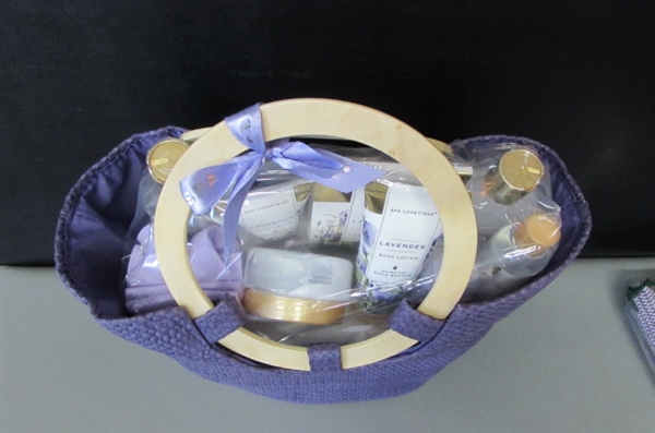 Spa Luxetique Spa Gift Baskets for Women, Lavender Bath Gift Basket