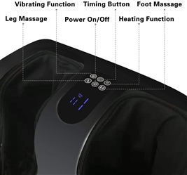 TISSCARE Foot/Calf Massager Machine with Heat