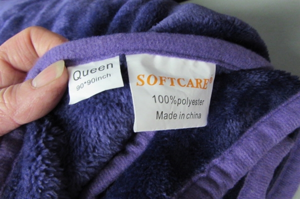 Luxury Blanket Purple Queen Size