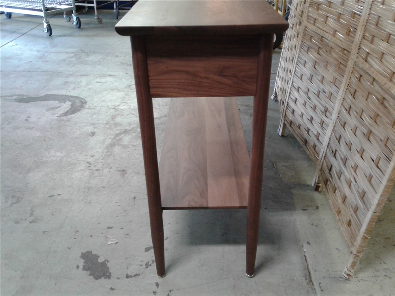 SHAW WALNUT CONSOLE TABLE $2199 Made in USA