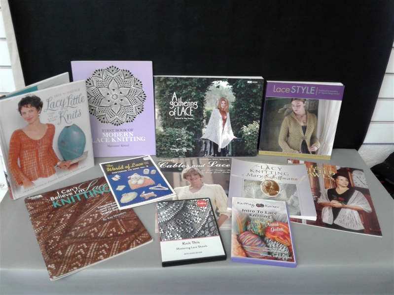 Lace Knitting: Books & DVDs Proceeds Donated to Hospice