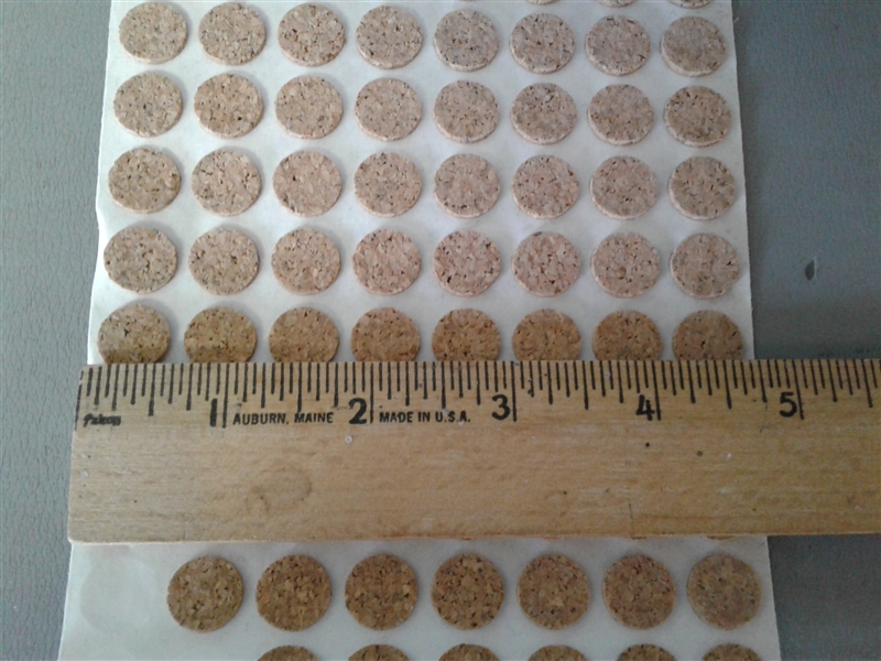 1FULL & 1 PARTIAL ROLL OF 1/2 CORK DOTS