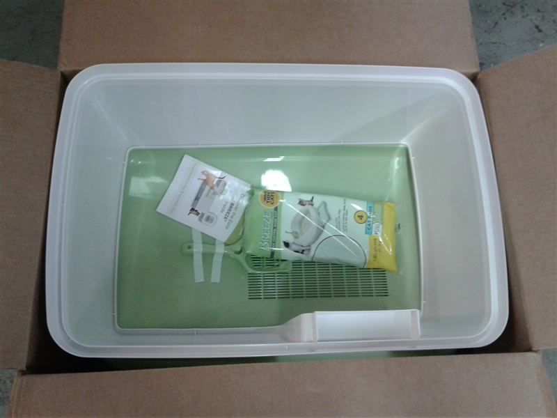 Purina Tidy Cats Litter Box System, Breeze System Starter Kit Litter Box, Litter Pellets & Pads