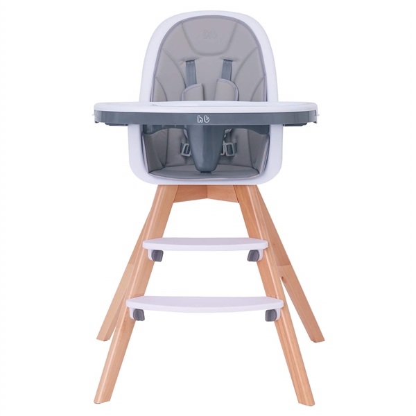 HM-tech Baby High Chair with Double Removable Tray/Adjustable Legs