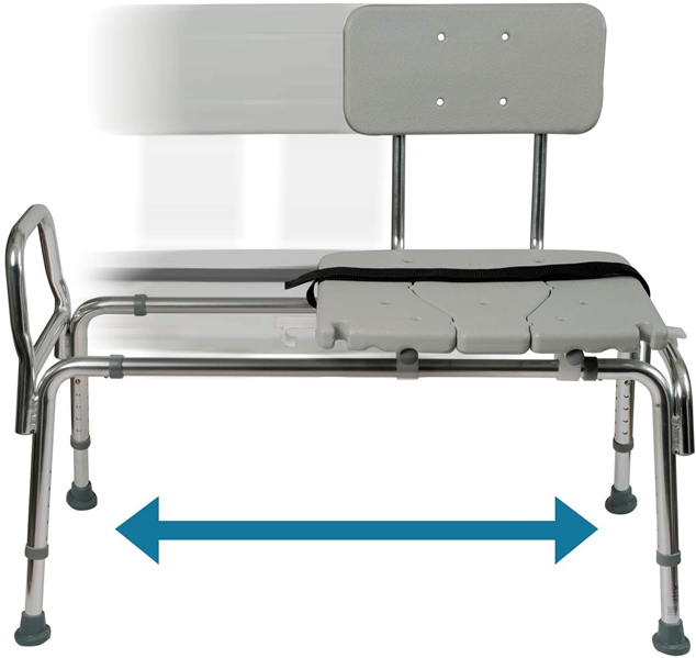  Tub Transfer Bench and Sliding Shower Chair