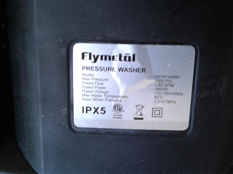 Flymetol Pressure Washer 3000 PSI