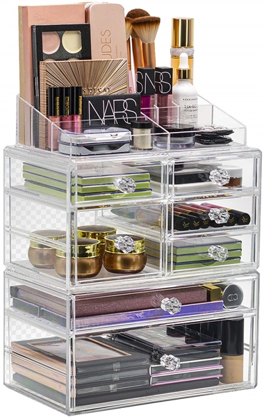 Cosmetics Makeup and Jewelry Storage Case