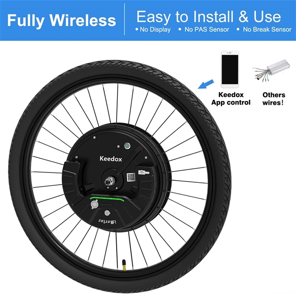  KEEDOX iMortor 3.0 Wireless Electric Bike Front Wheel Conversion Kit