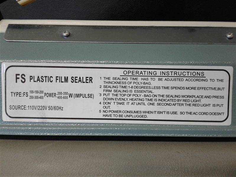 Plastic Film Sealer