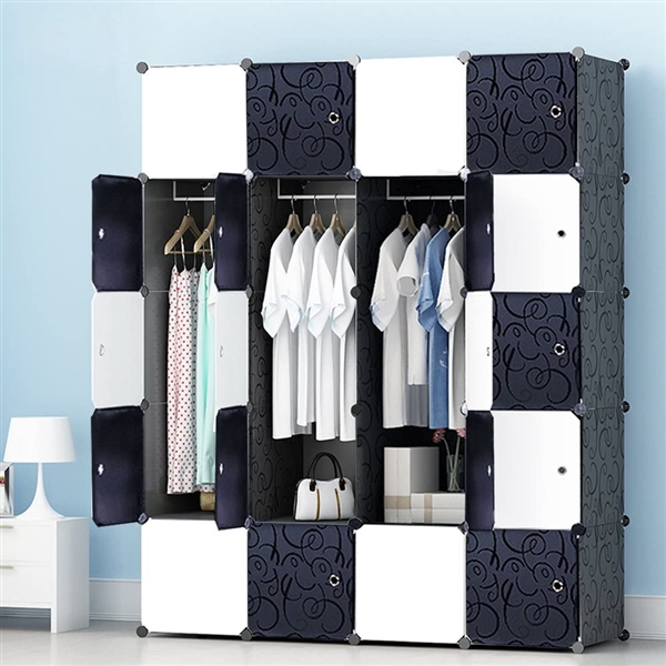 LANGRIA 20 Cubby Shelving Closet System Cube Organizer