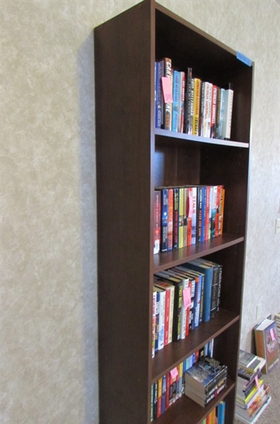 5-SHELF BOOKCASE - BOOKS NOT INCLUDED