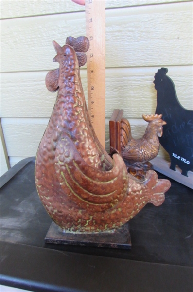 ASSORTED ROOSTER/CHICKEN DECOR