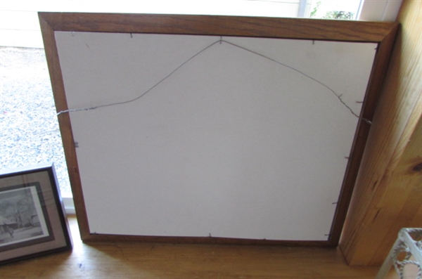 2 FRAMED DRAWINGS