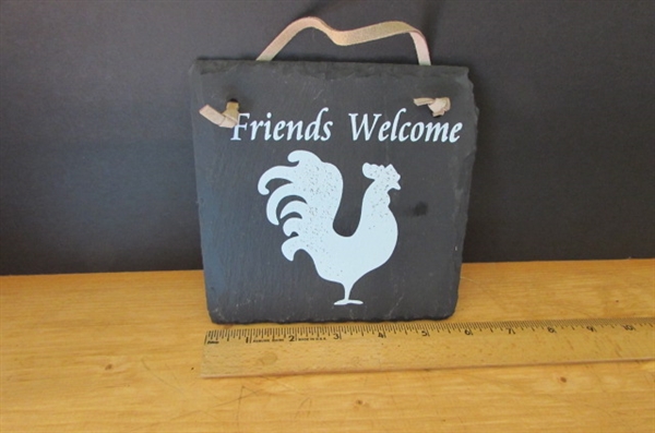 WELCOME ROOSTERS, WALL ART, MATCH HOLDER & MORE