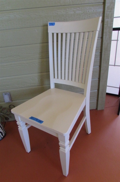 NICE WOODEN CHAIR - MATCHES CHAIR IN NEXT LOT