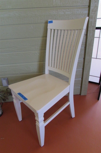 NICE WOODEN CHAIR - MATCHES CHAIR IN PREVIOUS LOT
