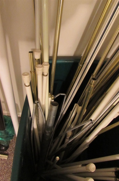 TENSION RODS, CURTAIN RODS & MORE
