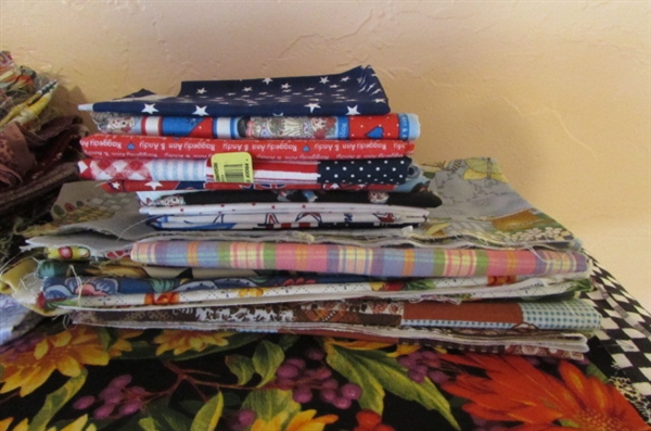 MORE ASSORTED FABRIC REMNANTS FOR SMALL PROJECTS