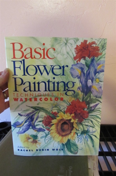 WATERCOLORING BOOKS, CANVAS, EASEL & MORE