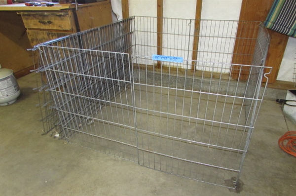 WIRE PET BARRIER & EXTRA PANELS