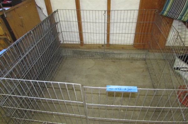 WIRE PET BARRIER & EXTRA PANELS