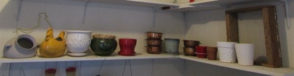 ASSORTED PLANTERS & MORE