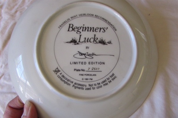 FRANKLIN MINT COLLECTOR PLATES WITH DOGS