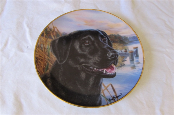 FRANKLIN MINT COLLECTOR PLATES WITH DOGS