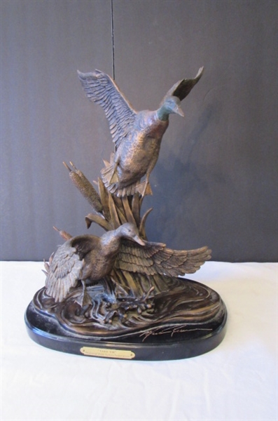 BRONZED RESIN STATUE