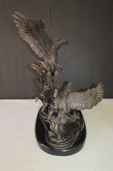 BRONZED RESIN STATUE