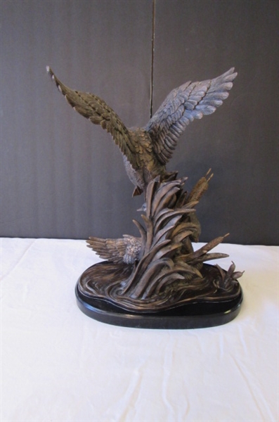 BRONZED RESIN STATUE