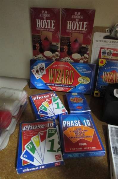 CARD GAMES, PLAYING CARDS & POKER CHIPS