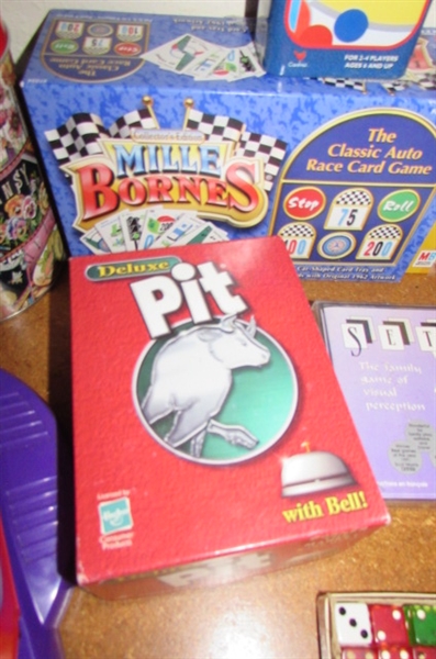 MORE ASSORTED GAMES - YAHTZEE, DICE, PIT & MORE