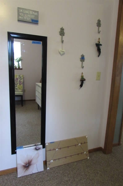 WALL MIRROR, BULLETIN BOARD AND MORE