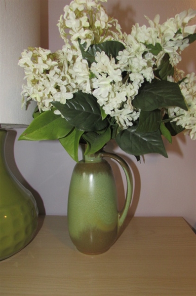 FRANKOMA PITCHER, TABLE LAMP AND MORE GREEN DECOR