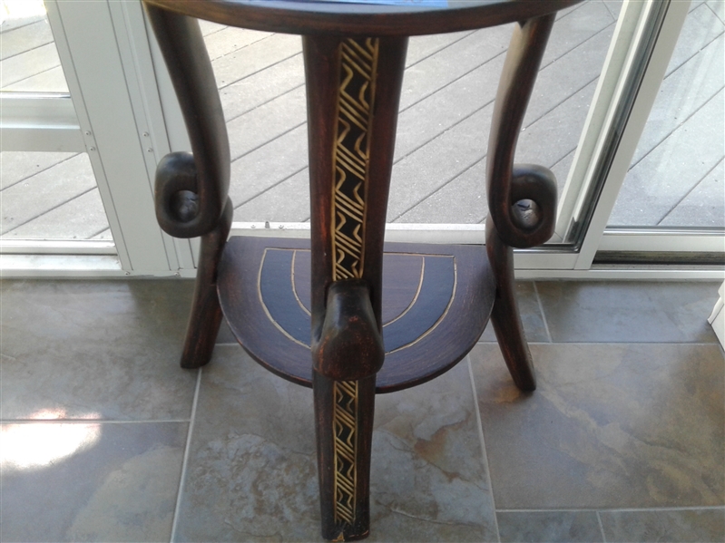 Wood Accent Table Made in Ghana