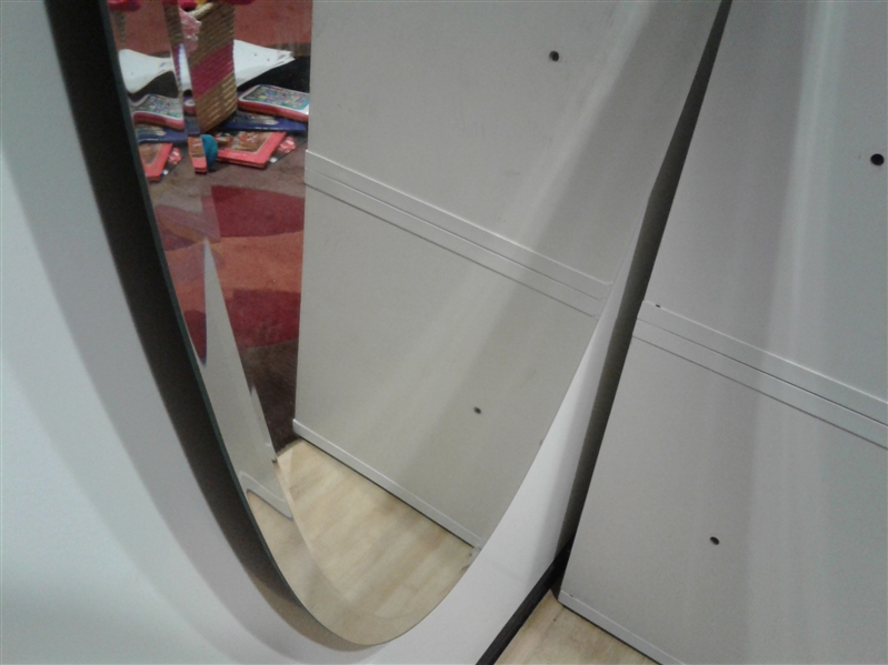 Oval Wall/Door Full Length Beveled Mirror 