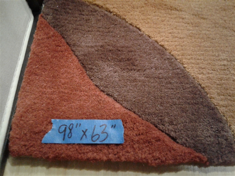 Momeni Wool Area Rug 5'8 x 8' w/Non-slip Pad