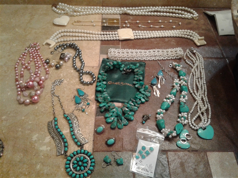 Fashion Jewelry, Pearls, and Turquoise