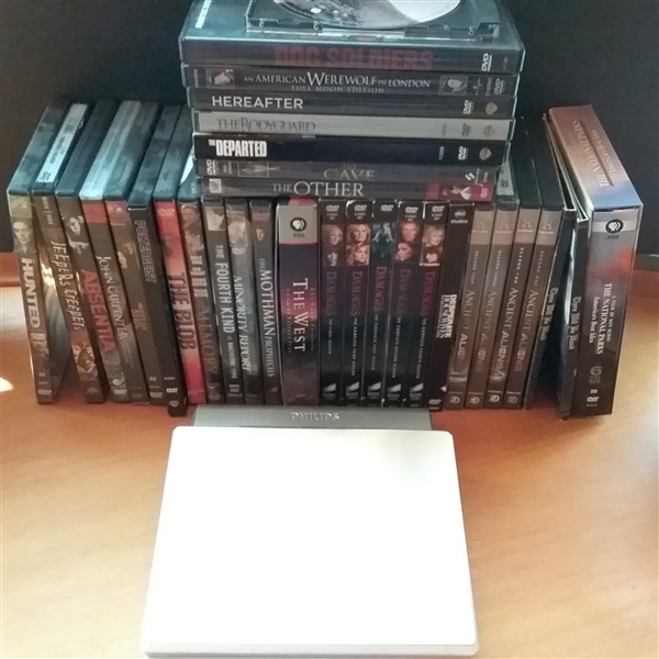 Thriller/Horror DVDs and Portable DVD Player